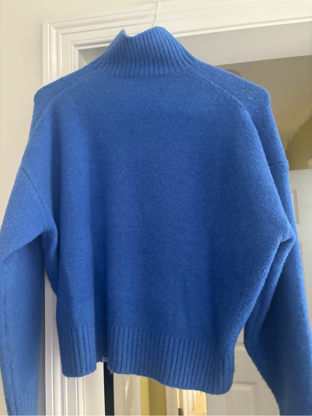 Zara Royal Blue Mock Turtleneck Sweater